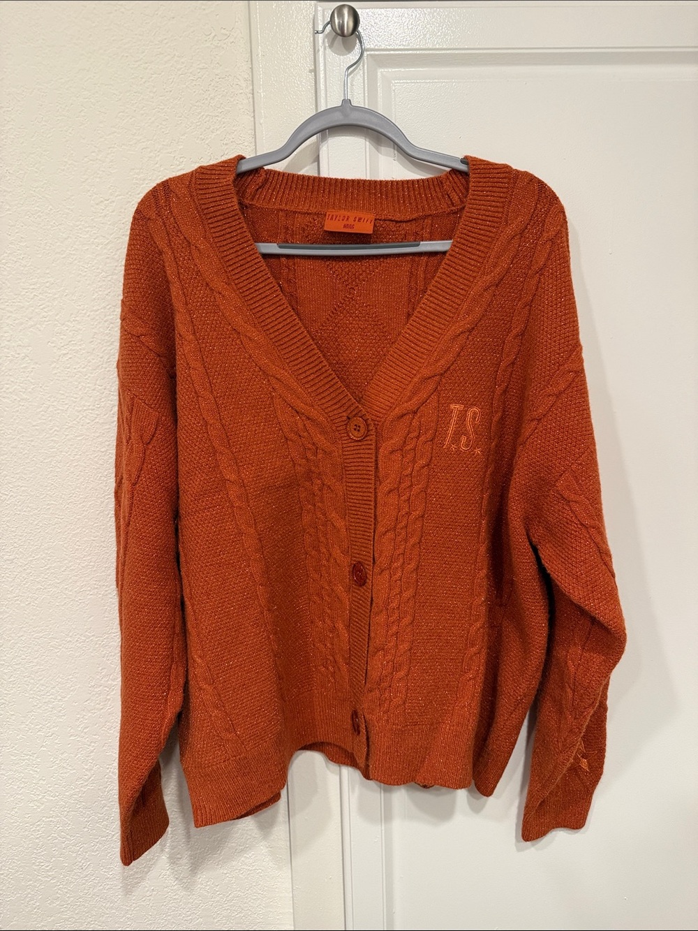 Taylor Swift Life of a Showgirl Cable-Knit Button Cardigan Sweater (with box)
